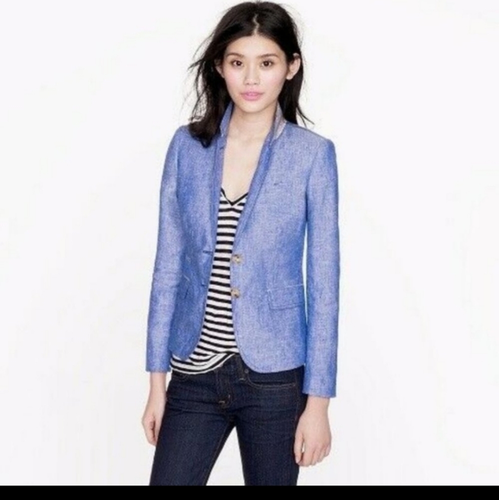 J. Crew linen Schoolboy Blazer